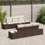 Juego de Sofá de Jardín de 7 Piezas con Cojines Marrón Poliratán by , Outdoor sofas - Ref: Foro24-3355617, Price: 569,00 €, D...