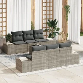 Juego de Sofá de Jardín Conjunto de 7 Gris Claro, Gris Oscuro von , Outdoor-Sofas - Ref: Foro24-3355621, Preis: 582,36 €, Rab...