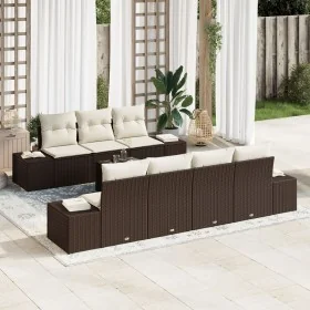 Set de Sofá de Jardín de 8 Piezas con Cojines Marrón de Poliratán von , Outdoor-Sofas - Ref: Foro24-3355637, Preis: 611,43 €,...