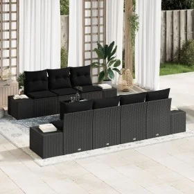 Conjunto de Sofá de Jardín de 8 Piezas con Cojines Negro Poliratán von , Outdoor-Sofas - Ref: Foro24-3355642, Preis: 601,09 €...