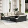 Juego de Sofás de Jardín de 9 Piezas con Cojines Ratán Polimérico Negro de , Sofás de exterior - Ref: Foro24-3355666, Precio:...