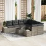 Juego de Sofás de Jardín de 9 Piezas con Cojines Gris Poliratán von , Outdoor-Sofas - Ref: Foro24-3355668, Preis: 610,77 €, R...