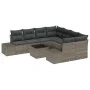 Juego de Sofás de Jardín de 9 Piezas con Cojines Gris Poliratán von , Outdoor-Sofas - Ref: Foro24-3355668, Preis: 610,77 €, R...