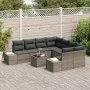 Juego de Sofás de Jardín de 9 Piezas con Cojines Gris Poliratán von , Outdoor-Sofas - Ref: Foro24-3355668, Preis: 610,77 €, R...