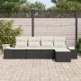 Juego de Sofá de Jardín de 5 Piezas con Cojines Negro Poliratán by , Outdoor sofas - Ref: Foro24-3355686, Price: 347,33 €, Di...