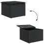 Juego de Sofá de Jardín de 5 Piezas con Cojines de Poliratán Negro by , Outdoor sofas - Ref: Foro24-3355692, Price: 371,35 €,...