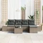 Juego de Sofás de Jardín de 5 Piezas con Cojines de Ratán Sintético Negro by , Outdoor sofas - Ref: Foro24-3355698, Price: 40...