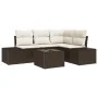 Conjunto de Sofá de Jardín de 4 Piezas con Cojines en Gris de Ratán de Poliéster by , Outdoor sofas - Ref: Foro24-3355717, Pr...