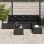 Juego de Sofá de Jardín de 6 Piezas con Cojines Beige Poliratán by , Outdoor sofas - Ref: Foro24-3355742, Price: 442,07 €, Di...