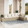 Conjunto de sofá de jardín de 6 piezas con cojines Beige Poliratán by , Outdoor sofas - Ref: Foro24-3355750, Price: 478,91 €,...