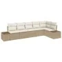 Conjunto de sofá de jardín de 6 piezas con cojines Beige Poliratán by , Outdoor sofas - Ref: Foro24-3355750, Price: 478,91 €,...