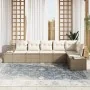 Conjunto de sofá de jardín de 6 piezas con cojines Beige Poliratán by , Outdoor sofas - Ref: Foro24-3355750, Price: 478,91 €,...