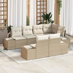 Comprar Juego de sofá de jardín de 7 piezas con