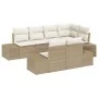 Juego de sofá de jardín de 7 piezas con cojines beige de ratán sintético von , Outdoor-Sofas - Ref: Foro24-3355770, Preis: 62...