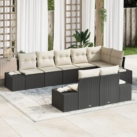 Juego de Sofá de Jardín de 8 Piezas con Cojines Negro Poliratán von , Outdoor-Sofas - Ref: Foro24-3355776, Preis: 613,95 €, R...