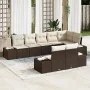 Juego de Sofá de Jardín de 8 Piezas con Cojines Marrón Ratán Poliéster by , Outdoor sofas - Ref: Foro24-3355777, Price: 646,7...