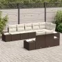 Juego de Sofá de Jardín de 8 Piezas con Cojines Marrón Ratán Poliéster by , Outdoor sofas - Ref: Foro24-3355777, Price: 646,7...