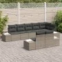 Juego de Sofá de Jardín de 8 Piezas con Cojines Gris Ratán Sintético by , Outdoor sofas - Ref: Foro24-3355778, Price: 645,56 ...
