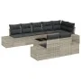 Juego de Sofá de Jardín de 9 Piezas con Cojines de Poliratán Gris by , Outdoor sofas - Ref: Foro24-3355791, Price: 744,50 €, ...