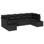 Juego de Sofá de Jardín de 7 Piezas con Cojines Ratán Negro by , Outdoor sofas - Ref: Foro24-3355882, Price: 506,94 €, Discou...