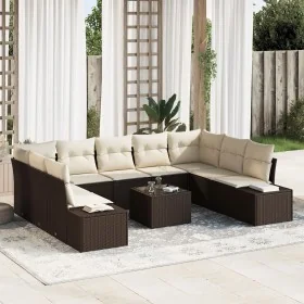 Juego de sofá de jardín de 9 piezas con cojines gris poliratán by , Outdoor sofas - Ref: Foro24-3355897, Price: 700,23 €, Dis...