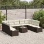Juego de sofá de jardín de 9 piezas con cojines gris poliratán by , Outdoor sofas - Ref: Foro24-3355897, Price: 700,23 €, Dis...
