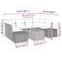 Juego de Sofá de Jardín de 7 Piezas con Cojines Beige Ratán Poli Acacia by , Outdoor sofas - Ref: Foro24-3356579, Price: 507,...