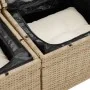 Conjunto de Sofá de Jardín de 7 Piezas con Cojines Beige de Poliratán Acacia von , Outdoor-Sofas - Ref: Foro24-3356580, Preis...