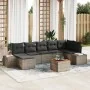 Juego de Sofás de Jardín de 8 Piezas con Cojines Gris Ratán de Polipropileno Acacia by , Outdoor sofas - Ref: Foro24-3356655,...