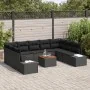 Juego de Sofá de Jardín de 10 Piezas con Cojines Ratán Sintético Negro Acacia by , Outdoor sofas - Ref: Foro24-3356672, Price...
