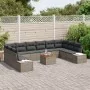 Juego de Sofá de Jardín de 11 Piezas con Cojines Gris Poliratán Acacia von , Outdoor-Sofas - Ref: Foro24-3356676, Preis: 701,...
