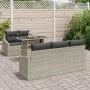 Juego de Sofá de Jardín Conjunto de 6 Beige Poliratán by , Outdoor sofas - Ref: Foro24-3357655, Price: 538,12 €, Discount: %