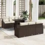 Set de Sofá de Jardín Set de 7 Marrón, Crema Ratán, Poliéster von , Outdoor-Sofas - Ref: Foro24-3357661, Preis: 570,30 €, Rab...