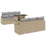 Juego de Sofá de Jardín Conjunto de 7 Beige y gris by , Outdoor sofas - Ref: Foro24-3357663, Price: 566,16 €, Discount: %
