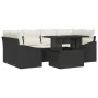 Conjunto de Sofás de Jardín Set de 7 Sofá negro con cojines crema von , Outdoor-Sofas - Ref: Foro24-3357670, Preis: 523,28 €,...