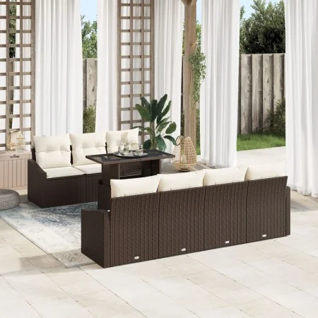 Conjunto de Sofá de Jardín Set de 8 Marrón Ratán by , Outdoor sofas - Ref: Foro24-3357681, Price: 612,68 €, Discount: %