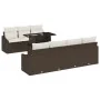Conjunto de Sofá de Jardín Set de 8 Marrón Ratán by , Outdoor sofas - Ref: Foro24-3357681, Price: 612,68 €, Discount: %