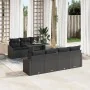 Set de Sofá de Jardín Juego de 8 Carbón Ratán, Poliéster by , Outdoor sofas - Ref: Foro24-3357686, Price: 598,13 €, Discount: %