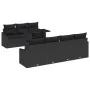 Set de Sofá de Jardín Juego de 8 Carbón Ratán, Poliéster by , Outdoor sofas - Ref: Foro24-3357686, Price: 598,13 €, Discount: %