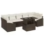 Juego de Sofá de Jardín Conjunto de 8 Marrón y crema by , Outdoor sofas - Ref: Foro24-3357691, Price: 588,12 €, Discount: %