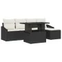 Conjunto de Sofás de Jardín Conjunto de 6 Negro Ratán de , Sofás de exterior - Ref: Foro24-3357720, Precio: 425,27 €, Descuen...