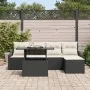Conjunto de Sofás de Jardín Conjunto de 6 Negro Ratán de , Sofás de exterior - Ref: Foro24-3357720, Precio: 425,27 €, Descuen...