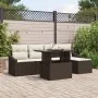 Conjunto de Sofás de Jardín 6 Piezas Marrón Poliratán de , Sofás de exterior - Ref: Foro24-3357721, Precio: 438,44 €, Descuen...