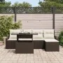 Conjunto de Sofás de Jardín 6 Piezas Marrón Poliratán de , Sofás de exterior - Ref: Foro24-3357721, Precio: 438,44 €, Descuen...