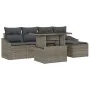 Conjunto de sofá de jardín de 6 piezas con cojines en gris y ratán sintético by , Outdoor sofas - Ref: Foro24-3357722, Price:...
