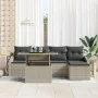 Juego de Sofá de Jardín Set de 6 Beige Ratán Sintético by , Outdoor sofas - Ref: Foro24-3357725, Price: 459,84 €, Discount: %