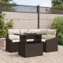 Conjunto de Sofá de Jardín Juego de 5 Marrón Ratán von , Outdoor-Sofas - Ref: Foro24-3357731, Preis: 421,00 €, Rabatt: %