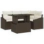 Conjunto de Sofá de Jardín Juego de 5 Marrón Ratán von , Outdoor-Sofas - Ref: Foro24-3357731, Preis: 421,00 €, Rabatt: %