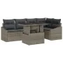 Conjunto de Sofá de Jardín de 6 Piezas con Cojines, Gris Poliratán by , Outdoor sofas - Ref: Foro24-3357742, Price: 448,70 €,...