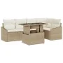 Conjunto de Sofá de Jardín 6 Piezas Beige Ratán von , Outdoor-Sofas - Ref: Foro24-3357744, Preis: 488,54 €, Rabatt: %